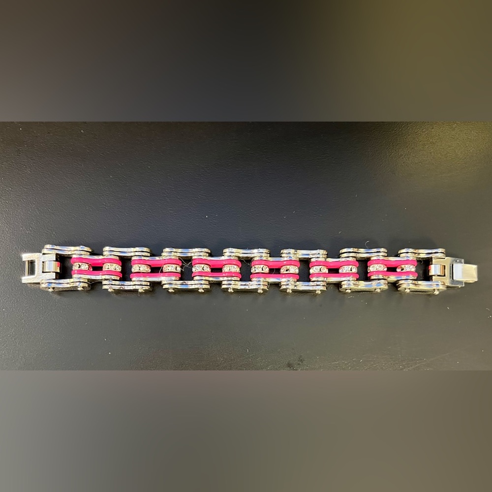 Women’s Stainless Steel Motorcycle Chain Bracelet